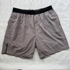 Rhone Men's Casual Shorts Running Lined Gym Crossfit Stretch Medium M Gray